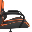 Fotel gamingowy, czarno-pomarańczowy, sztuczna skóra Lumarko!