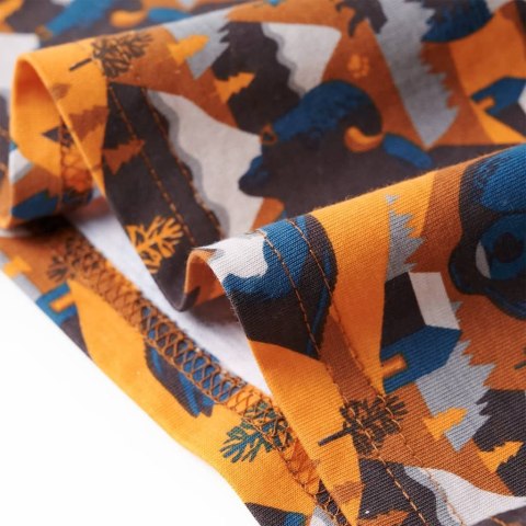 Piżama dziecięca z długimi rękawami, góry i zwierzęta, koniakowa, 92 Lumarko!