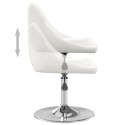 Krzesło stołowe, białe, sztuczna skóra Lumarko!
