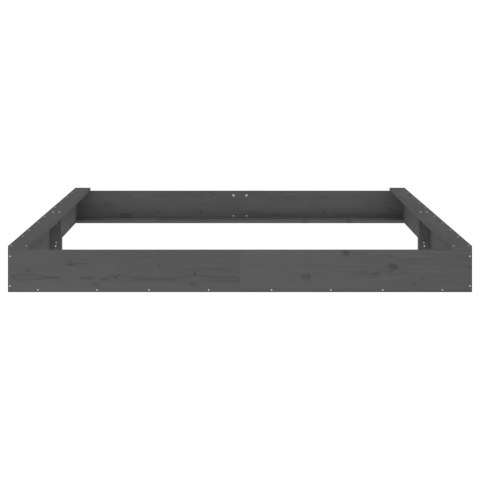 Piaskownica z siedziskami, szara, kwadratowa, drewno sosnowe Lumarko!