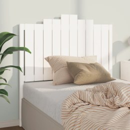 Wezgłowie łóżka, białe, 106x4x110 cm, lite drewno sosnowe Lumarko!