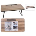 Excellent Houseware Składany stolik do łóżka, kolor drewna i czarny Lumarko!