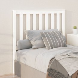 Wezgłowie łóżka, białe, 106x6x101 cm, lite drewno sosnowe Lumarko!