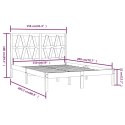 Rama łóżka, biała, lite drewno sosnowe, 150x200 cm Lumarko!