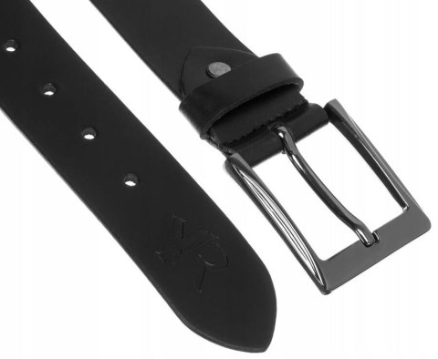 Skórzany pasek męski z klasyczną klamrą - Rovicky Lumarko!