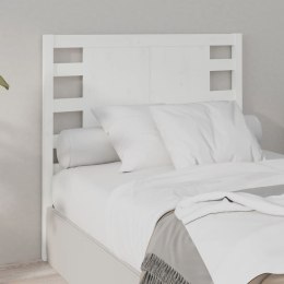 Wezgłowie łóżka, białe, 106x4x100 cm, lite drewno sosnowe Lumarko!