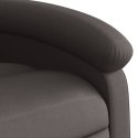 Rozkładany fotel, ciemnobrązowy, skóra naturalna Lumarko!