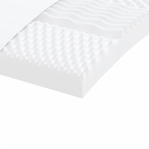 Materac piankowy, biały 140x190 cm, 7-strefowy, twardość 20 ILD Lumarko!