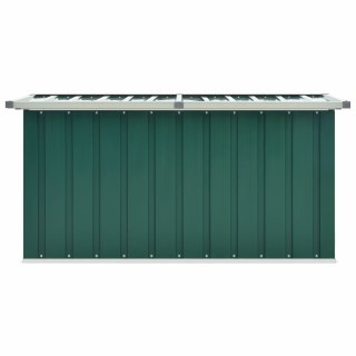 VidaXL Skrzynia ogrodowa zielona 129x67x65 cm