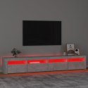 Szafka pod TV z oświetleniem LED, szarość betonu, 240x35x40 cm Lumarko!