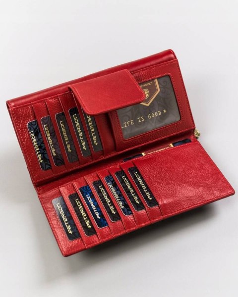 Duży, Skórzany Portfel Damski Na Zatrzask Lumarko!