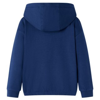 Bluza dziecięca z kapturem i motywem konia, granatowa, 104 Lumarko!