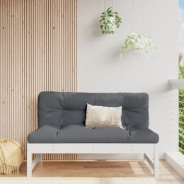 Sofa środkowa do ogrodu, biała, 120x80 cm, lite drewno sosnowe Lumarko!