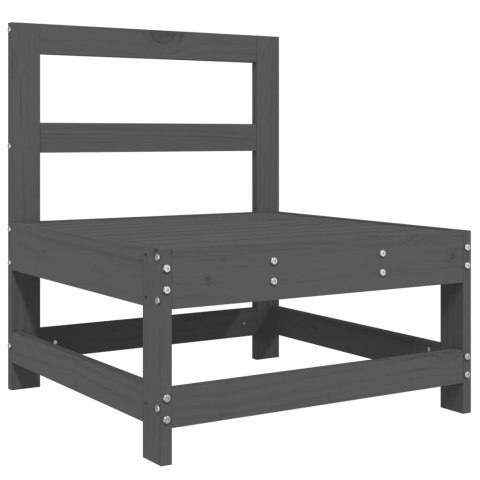 3-cz. zestaw mebli ogrodowych, szary, lite drewno sosnowe Lumarko!