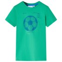 Koszulka dziecięca z nadrukiem piłki nożnej, zielona, 92 Lumarko!
