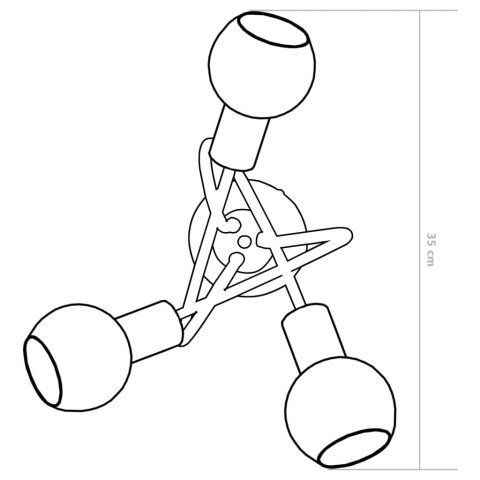 Lampa sufitowa z ceramicznymi kloszami na 3 żarówki E14 Lumarko!