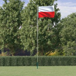 Flaga Polski z masztem, 6,23 m, aluminium Lumarko!