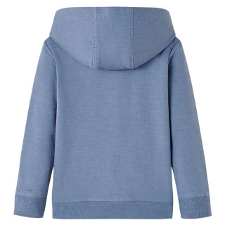 Bluza dziecięca z kapturem, niebieski melanż, 128 Lumarko!