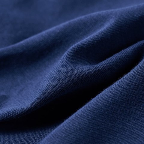 Koszulka dziecięca z nadrukiem pieska w łodzi, granatowa, 140 Lumarko!