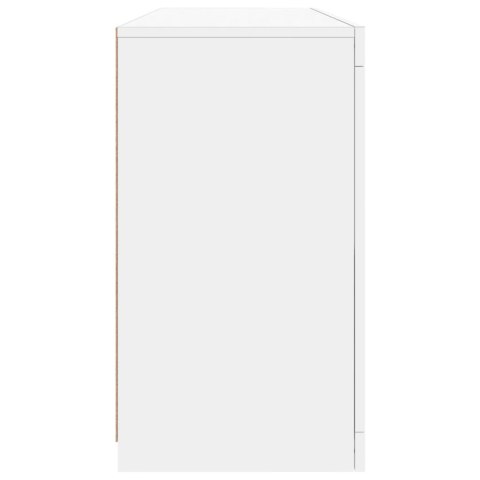 Szafka z oświetleniem LED, biała, 142,5x37x67 cm Lumarko!