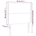 Zagłówek do łóżka z LED, różowy, 80x5x118/128 cm, aksamit Lumarko!
