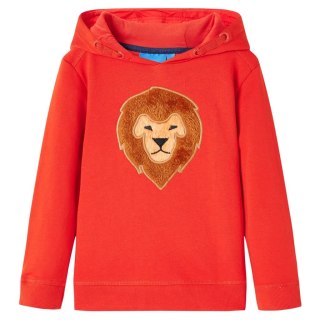 Bluza dziecięca z kapturem, czerwona, 116 Lumarko!