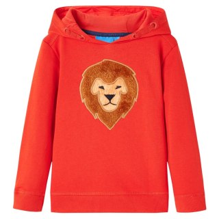 Bluza dziecięca z kapturem, czerwona, 140 Lumarko!