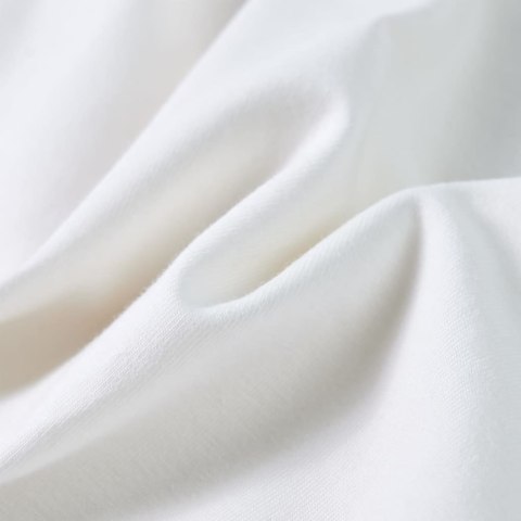 Koszulka dziecięca, z falbankami, brokatowy napis, ecru, 104 Lumarko! #