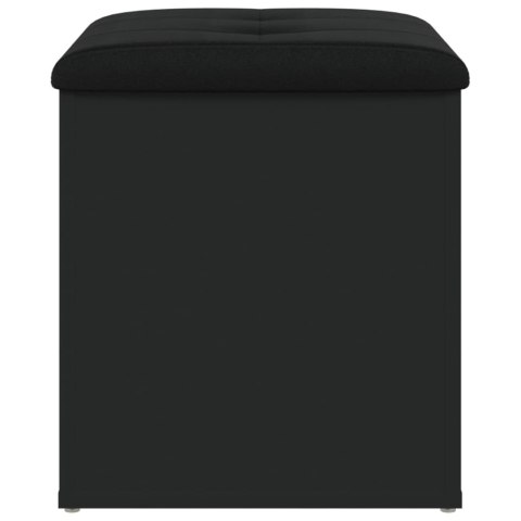 Ławka ze schowkiem, czarna, 42x42x45cm, materiał drewnopochodny Lumarko!