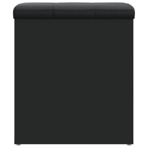 Ławka ze schowkiem, czarna, 42x42x45cm, materiał drewnopochodny Lumarko!