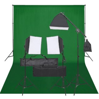 Fotograficzny zestaw studyjny z lampami i tłem Lumarko!