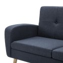 Sofa w kształcie L, obita tkaniną, 186x136x79 cm, ciemnoszara Lumarko!