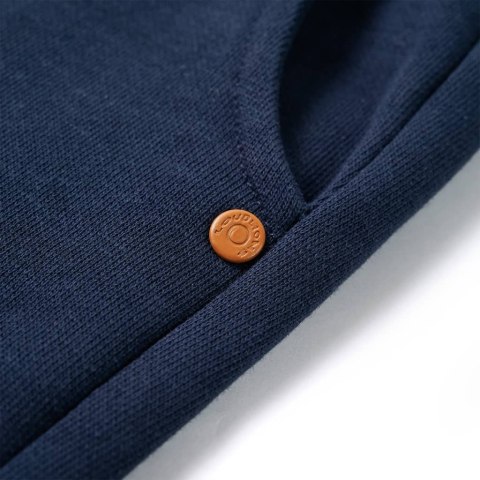 Dziecięce spodnie dresowe, granatowy melanż, 128 Lumarko!