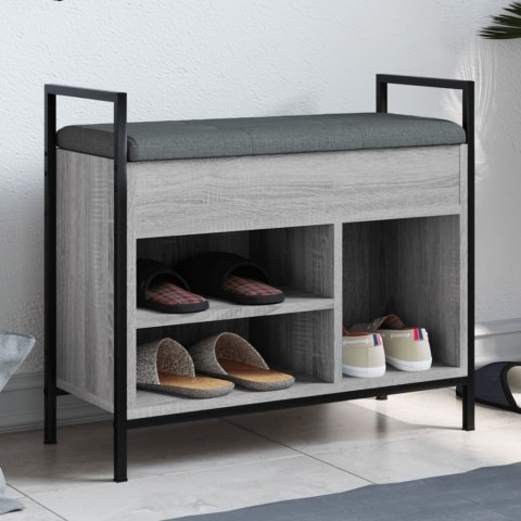 Ławka na buty, szary dąb sonoma, 65,5x32x57,5 cm Lumarko!