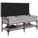 Ławka na buty, szary dąb sonoma, 102x42x45 cm Lumarko!