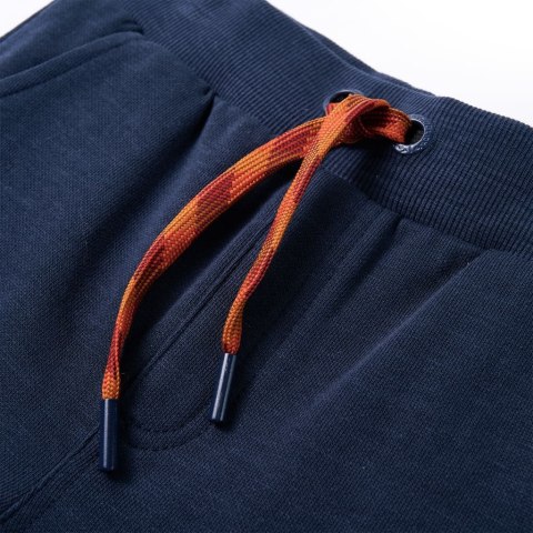 Dziecięce spodnie dresowe, granatowy melanż, 92 Lumarko!
