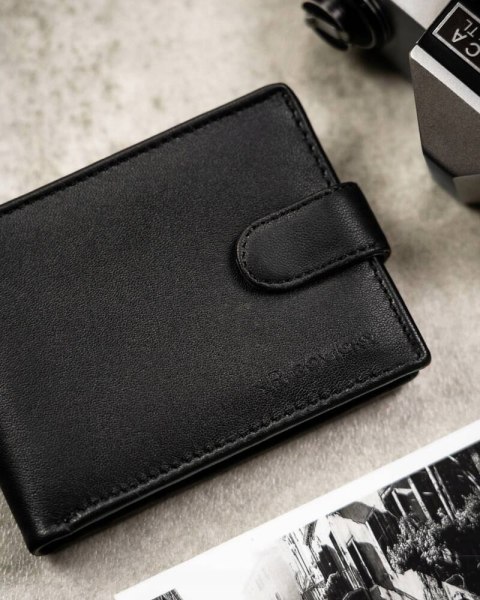 Zestaw prezentowy: skórzany portfel męski i brelok - Rovicky Lumarko!