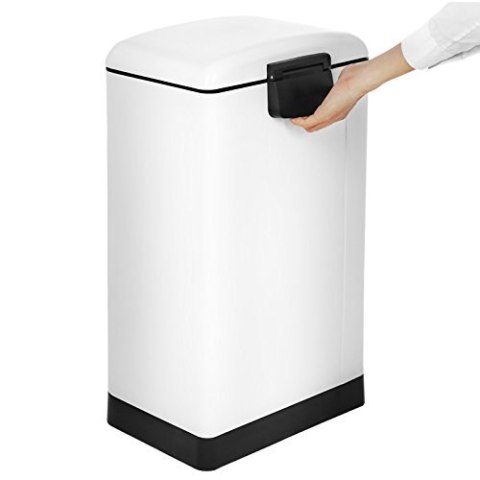 Kosz Na Śmieci, Kosz Na Śmieci 30 L, Stalowy Kosz Na Pedały, Z Wewnętrznym Wiadrem I Pokrywką, Miękkie Zamknięcie, Hermetyczne,  Lumarko!