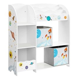 Organizer Na Zabawki I Książki Dla Dzieci, Wielofunkcyjny Moduł Do Przechowywania Z 2 Pudełkami Do Przechowywania, Duża Pojemnoś