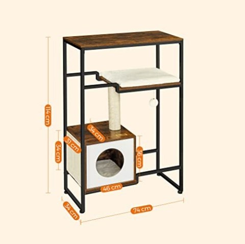 Drapak Dla Kota Meble 2 W 1 Vintage Brązowy Lumarko!