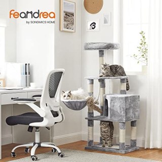 Stabilny Drapak Dla Kota, Wieża Do Zabawy 138 Cm, Jasnoszary Pct60w Lumarko!