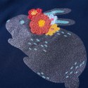 Koszulka dziecięca z długimi rękawami, lśniący królik, granatowa, 116 Lumarko!