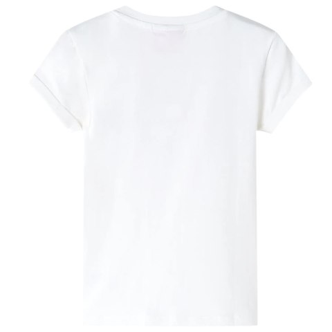 Koszulka dziecięca z krótkimi rękawami, ecru, 140 Lumarko! #