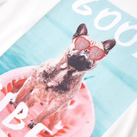 Koszulka dziecięca z krótkimi rękawami, ecru, 92 Lumarko!