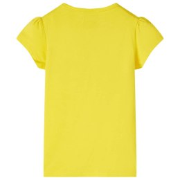 Koszulka dziecięca z nadrukiem roweru, żółta, 116 Lumarko!