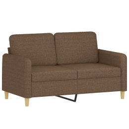 Sofa 2-osobowa, brązowa, 120 cm, tapicerowana tkaniną Lumarko!