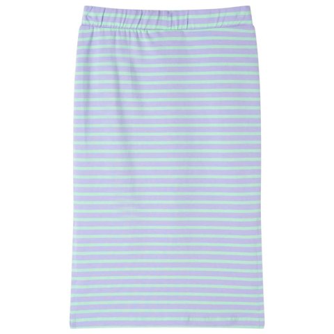 Dziecięca spódniczka w paski, prosty krój, jasna mięta, 116 Lumarko!