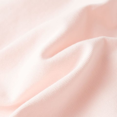 Koszulka dziecięca, z falbankami, brokatowy napis, delikatny róż, 140 Lumarko! #