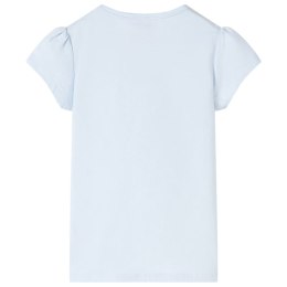 Koszulka dziecięca z nadrukiem rysunkowych cytryn, jasnoniebieska, 92 Lumarko!