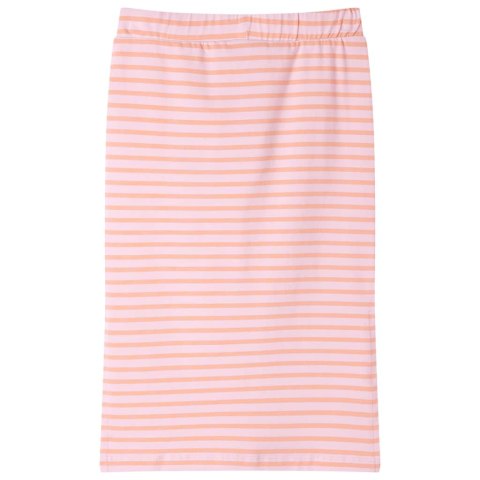 Dziecięca spódniczka w paski, prosty krój, różowa, 128 Lumarko!